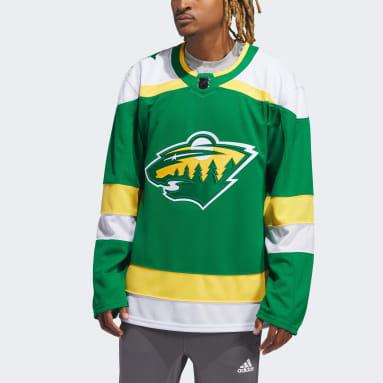 Minnesota Wild Adidas Reverse Retro Authentic Jersey 2.0, S/46 / Green