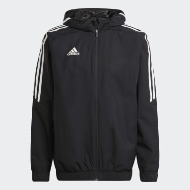 Männer Fußball Condivo 22 All-Weather Jacke Schwarz