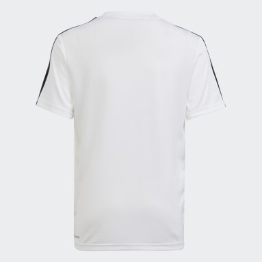 Camiseta Train Essentials AEROREADY 3 Rayas Ajuste Clásico Blanco Niño Sportswear