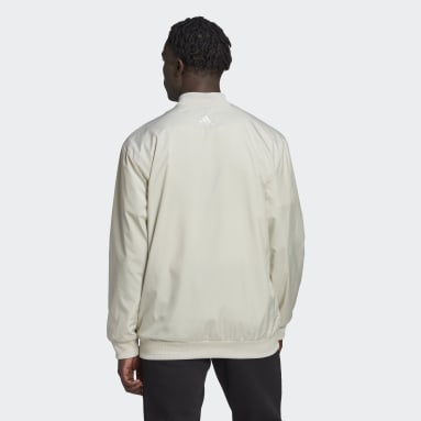 Giacca a vento AEROREADY Essentials Giant Logo Woven Beige Uomo Sportswear