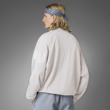 남성 Lifestyle Grey 블루 버전 챌린저 하프집 스웨트셔츠