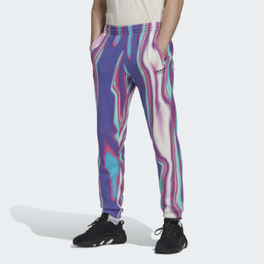 Men's Originals Purple Hyperreal Allover Print Sweat Pants