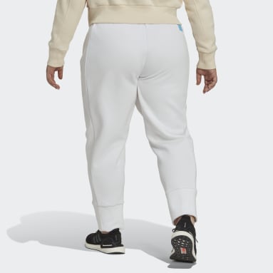 Women Sportswear White Mission Victory Slim-Fit High-Waist Pants (Plus Size)