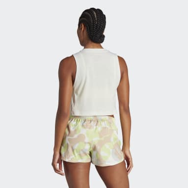 Camisola de Alças Curta 3-Stripes Train Essentials Cinzento Mulher Ginásio E Treino