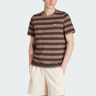 Nice Striped T-skjorte Brun