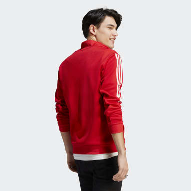 Firebird Track Top $74 adidas Tops Tracksuit Jackets Red