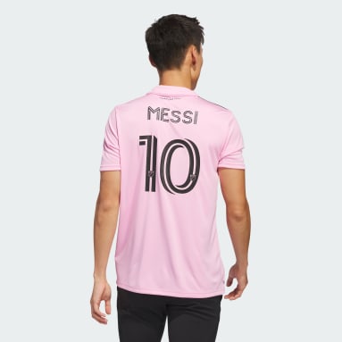 Men's Soccer Pink Messi #10 Inter Miami CF 22/23 Home Jersey
