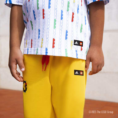 Kinderen Sportswear geel adidas x Classic LEGO® Broek