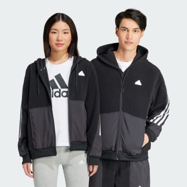 Camisola com Capuz 3-Stripes Future Icons Preto Sportswear