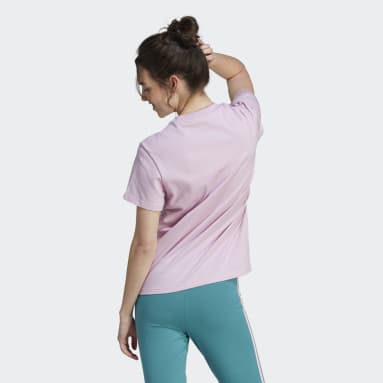 Polo Floral Estampada Púrpura Mujer Sportswear