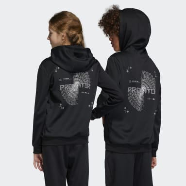 Casaco com Capuz Predator Football-Inspired Preto Criança Sportswear