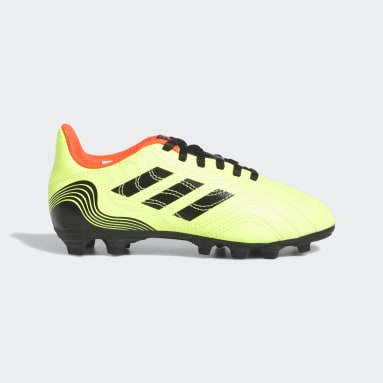 Kids Football Yellow Copa Sense.4 Flexible Ground Boots
