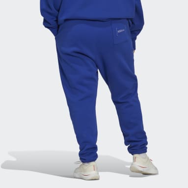 Women Sportswear Blue Sweat Pants (Plus Size)
