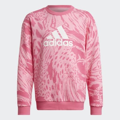 Sweat-shirt en coton ample imprimé animal Future Icons Hybrid Rose Filles Sportswear