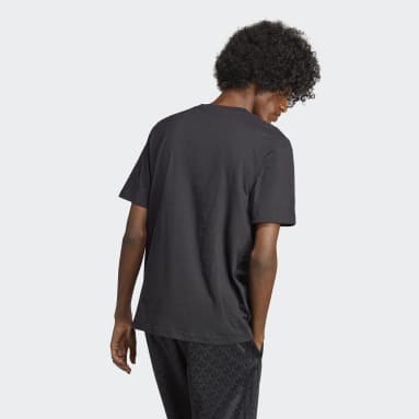 T-shirt à motif monogramme Noir Hommes Originals