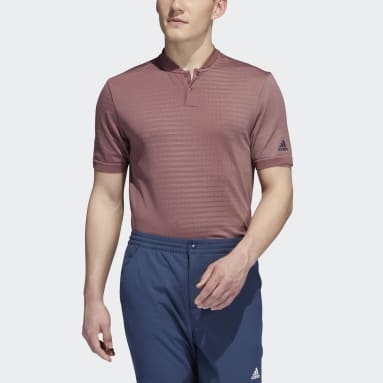 남성 Golf Burgundy 스테이트먼트 심리스 폴로 셔츠