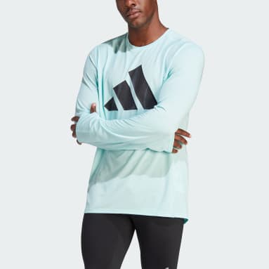 Sweat-shirt à manches longues Brand Love Turquoise Hommes Course