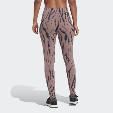 Ženy Sportswear nachová Legíny Future Icons Animal Print