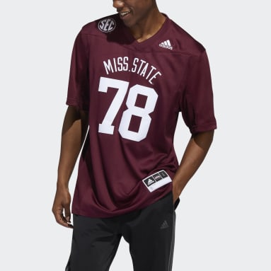 Men's Football Red Mississippi State ‘Dowsing X Bell: 50 Years’ Jersey