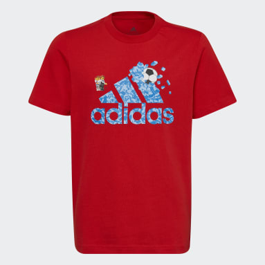 Children Sportswear Red adidas x LEGO® Soccer Graphic Tee