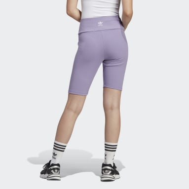 Women Originals Purple Adicolor Essentials Short Leggings
