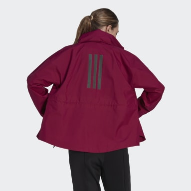Chaqueta impermeable Terrex Traveer RAIN.RDY Burgundy Mujer Sportswear