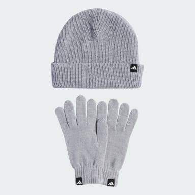 Set aus Handschuhen und Mütze