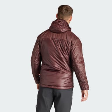 남성 Outdoor Brown 테렉스 엑스페리어 배리라이트 프리마로프트 후드 재킷