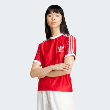 アディカラースリーストライプス ピンストライプ半袖Tシャツ