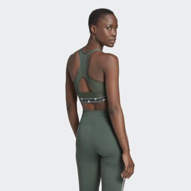 Brassière Powerreact Training Maintien moyen vert Femmes Yoga
