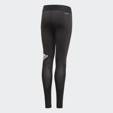 Girls Gym & Training Black Techfit Tights