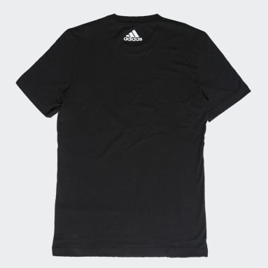 Men Training Black SPORT PERFORMANCE INDIA LOGO GRAPHIC TEE