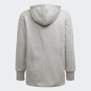 Sweat-shirt à capuche Dance Metallic-Print Gris Filles Sportswear