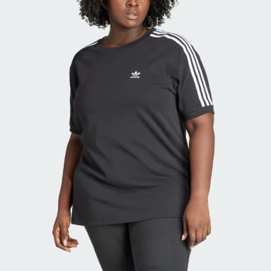 T-shirt 3-Stripes Baby (Grandes tailles) Noir Femmes Originals