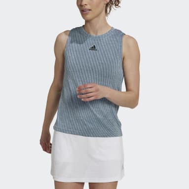 Camiseta sin mangas Tennis Match Azul Mujer Tenis