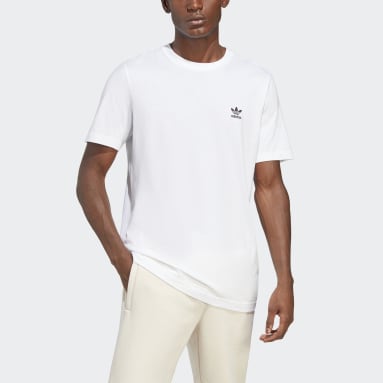 Männer Originals Trefoil Essentials T-Shirt Weiß