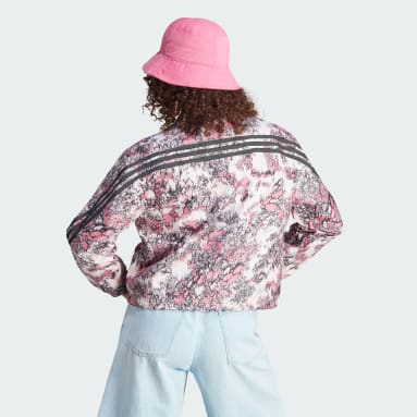 Dames Sportswear roze Future Icons 3-Stripes Geweven Windjack