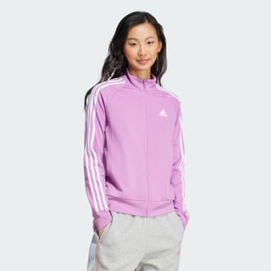 Sudadera morada adidas deals