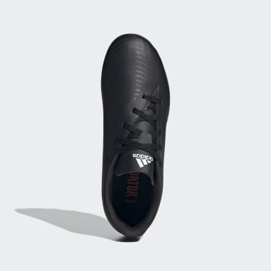 Children 4-8 Years Soccer Black Predator Edge.4 Flexible Ground Cleats
