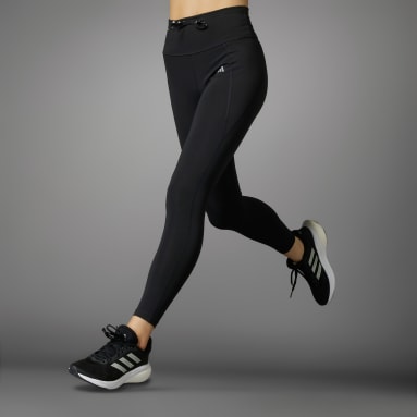 Women Running Black Run Essentials Period Proof 7/8 Leggings