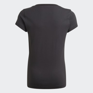Playera adidas Essentials Negro Niña essentials