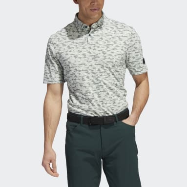 Mænd Golf Grøn Go-To Camo-Print polotrøje