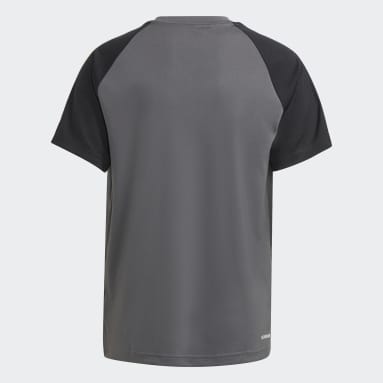 Jungen Sportswear adidas Sereno AEROREADY T-Shirt Grau