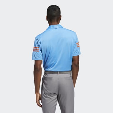 Camiseta Polo 3 Rayas Azul Hombre Golf