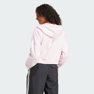 Essentials 3-Stripes French Terry Quarter-Zip Hoodie