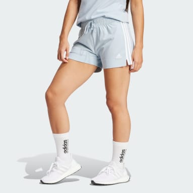 Dam Sportswear Blå Essentials Slim 3-Stripes Shorts