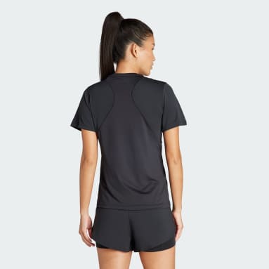 ผู้หญิง เทรนนิง สีดำ เสื้อยืด Designed for Training
