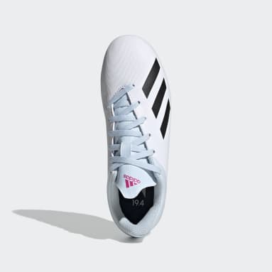 Girls Football White X 19.4 Flexible Ground Boots