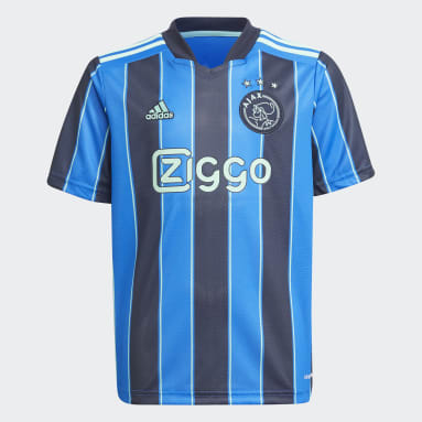 Camisola Alternativa 21/22 do Ajax Amsterdam Azul Criança Futebol