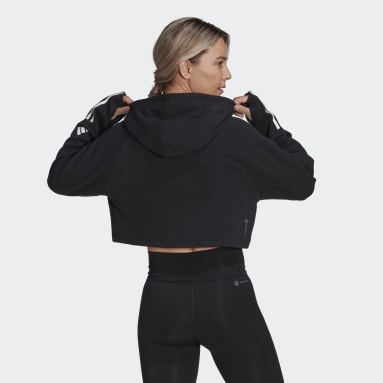 Women Gym & Training Black 트레인 에센셜 트레인 코튼 3S 후디